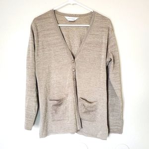 Exclusively misook button up cardigan